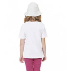Generic Girls Cotton Akashi Half Sleeve TShirt (White)