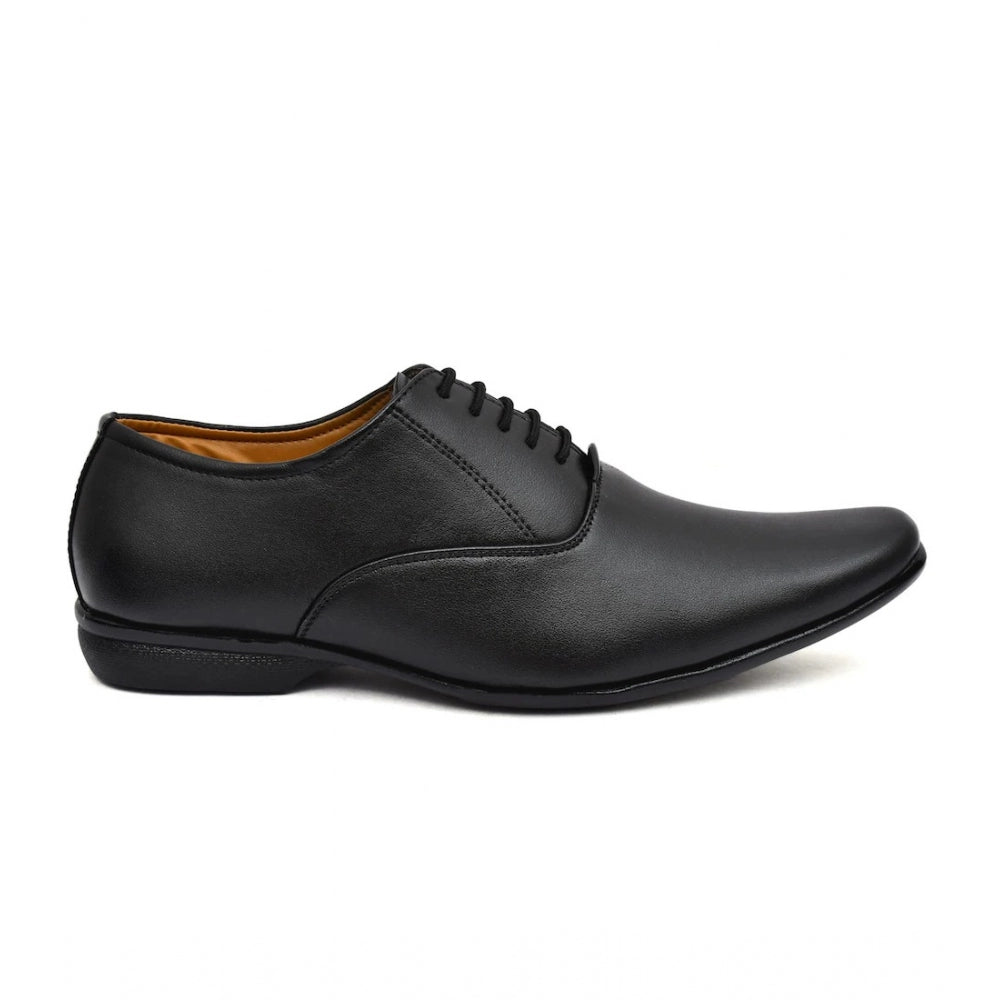 Generic Men's Faux Leather Formal Shoes (Black)