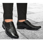 Generic Men's Faux Leather Formal Shoes (Black)