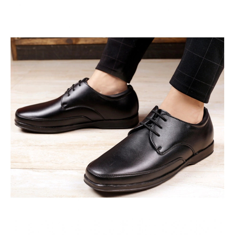 Generic Men's Faux Leather Formal Shoes (Black)