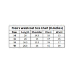 Generic Men's Jacquard Printed Full Sleeve Waistcoat (Red-Beige)