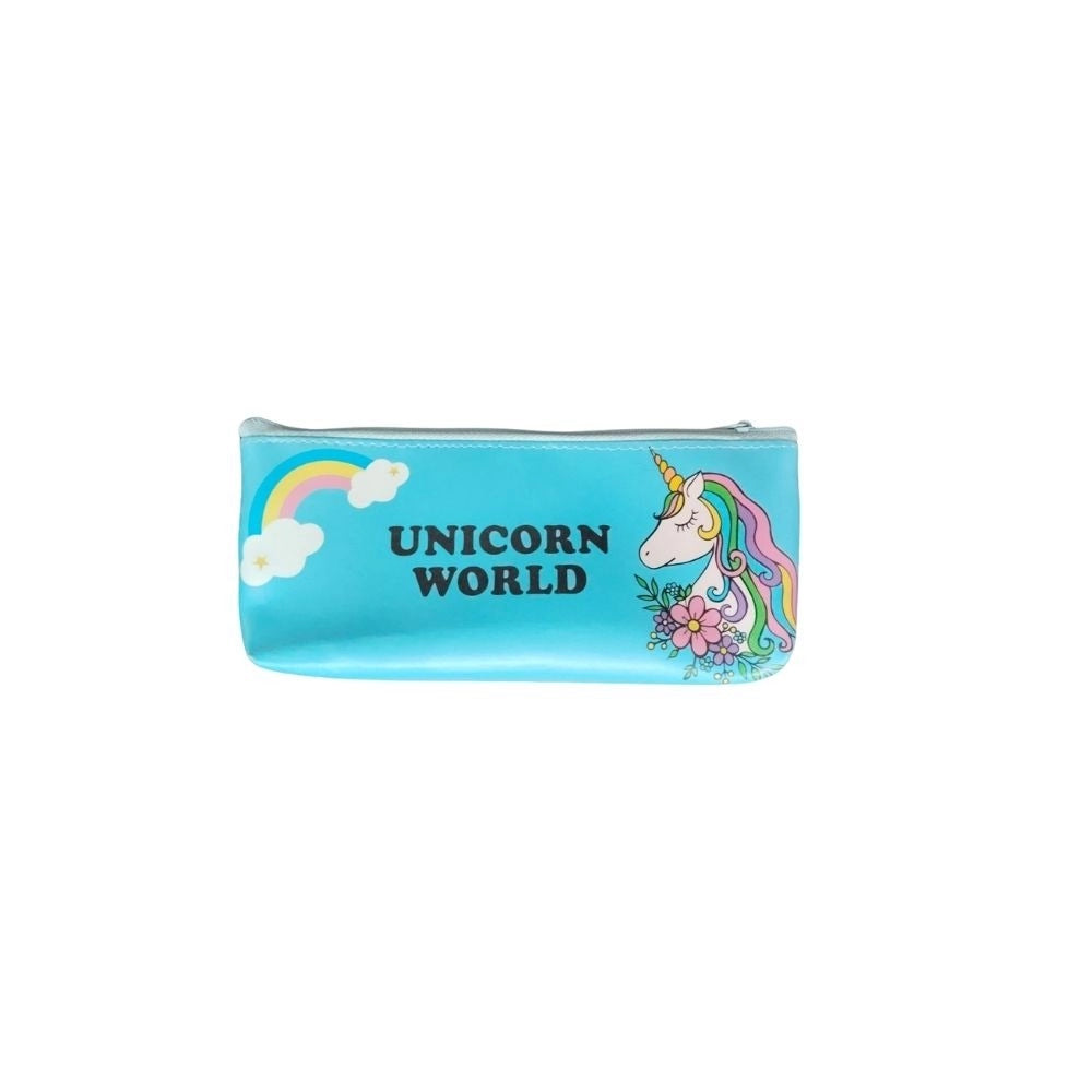 Pack Of_2 Pencil Poch - Unicorn World |   Canvas  |   Stationery | 3+ Years
