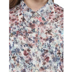 Generic Women's Polyester Chiffon Printed Sleeveless Dress (Multicolor)