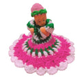 Generic Laddu Gopal Tharad Dress Size: 0 To 6 (Pink-Green)