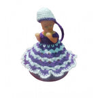 Generic Laddu Gopal Tharad Dress Size: 0 To 6 (White-Lavender)