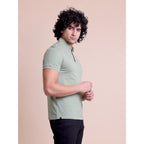Generic Men's Casual Cotton Solid Half Sleeve Polo Neck T-Shirt (Newsage)