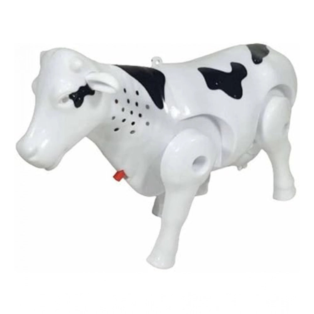Generic Plastic Electric Milk Cow Moving Legs And Shake Tail (Multicolor )