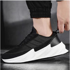 Generic Men's Casual Synthetic Lace-ups Casual Shoes (Black)