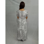 Generic Women's Casual Crepe Half Sleeves Dress (White)