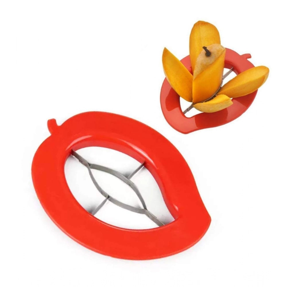 Generic Pack of 5_Mango Cutter And Slicer Tool – with Stainless Steel Blades (Color: Assorted )