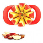 Generic Pack Of 3_Apple Cutter – Stainless Steel Fruit Slicer And Corer for Quick Cutting (Color: Assorted )