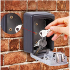 Generic Wall-Mounted ABS Plastic Key Lock Box (Grey-Black )